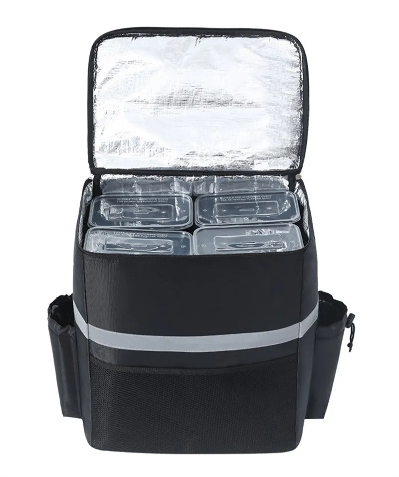 Realaiot 15/18/35L Extra Large Thermal Food Bag Cooler Bag Refrigerator Box Fresh Keeping Food Delivery Backpack Insulated Cool Bag