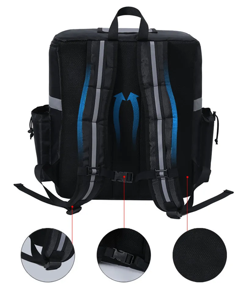 Realaiot 15/18/35L Extra Large Thermal Food Bag Cooler Bag Refrigerator Box Fresh Keeping Food Delivery Backpack Insulated Cool Bag