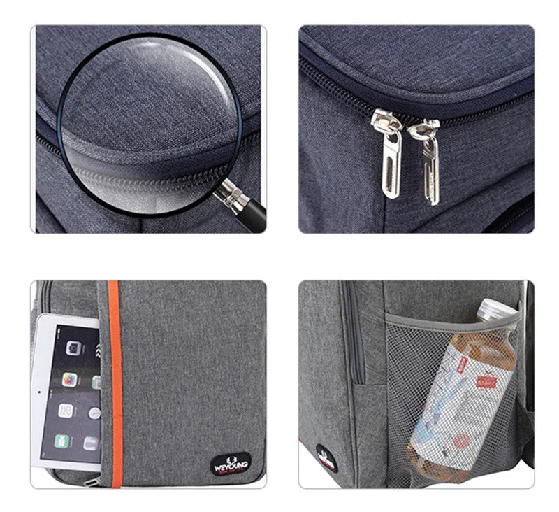 Realaiot 15/18/35L Extra Large Thermal Food Bag Cooler Bag Refrigerator Box Fresh Keeping Food Delivery Backpack Insulated Cool Bag