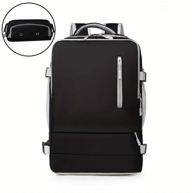 realaiot  Casual Laptop Backpack, Lightweight Travel School Bag, Simple Top Handle Bookbag For Work