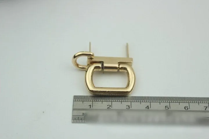 Rectangle Strap Handles Connector Bag Hardware Metal Lock Buckle Light Gold 2/20 pcs Handmade Purse Handbag Backpack Making 32 mm 1 1/4 inch