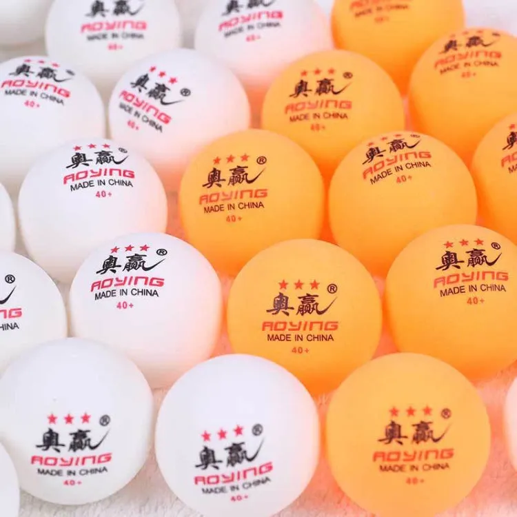 ROYING 100 PCS Professional ABS Table Tennis Training Ball, Diameter: 40mm, Specification:White 3Stars