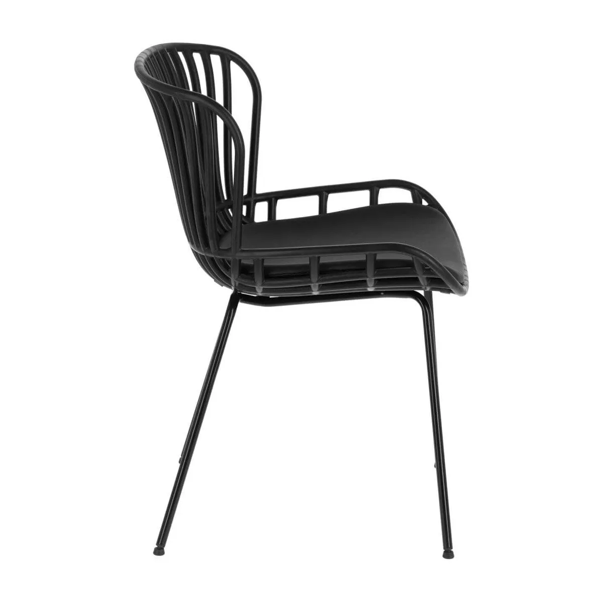 Senona Outdoor Dining Chair - Black