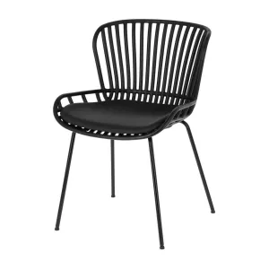 Senona Outdoor Dining Chair - Black