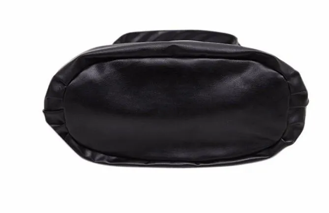 Simple Casual Elegant Black Hobo Shoulder Bag