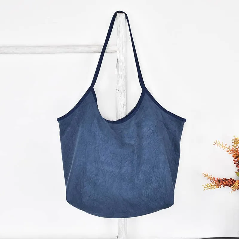 Simple casual Micro suede shoulder bag