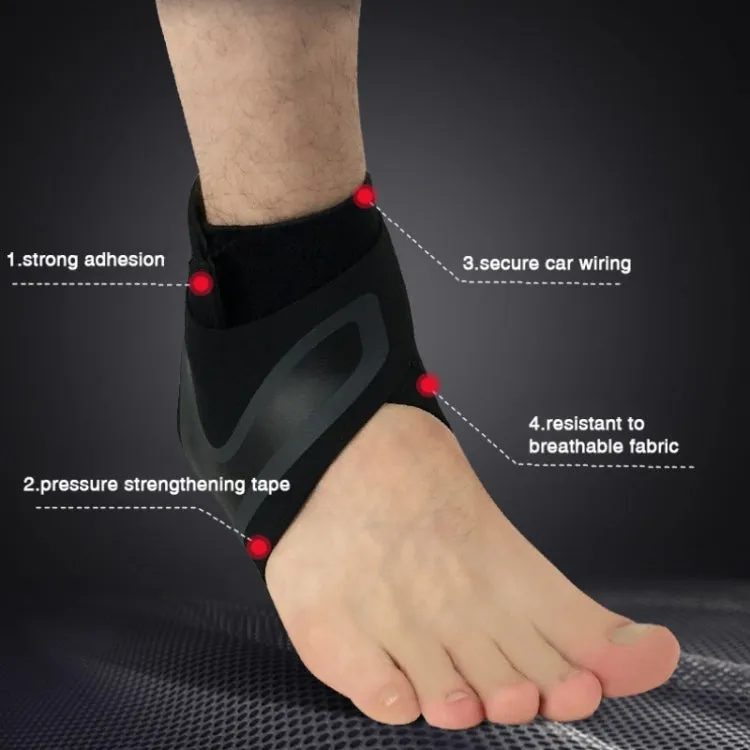 Sport Ankle Support Elastic High Protect Sports Ankle Equipment Safety Running Basketball Ankle Brace Support, Size:S(Right)