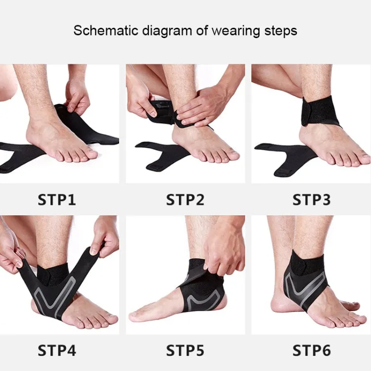 Sport Ankle Support Elastic High Protect Sports Ankle Equipment Safety Running Basketball Ankle Brace Support, Size:S(Right)