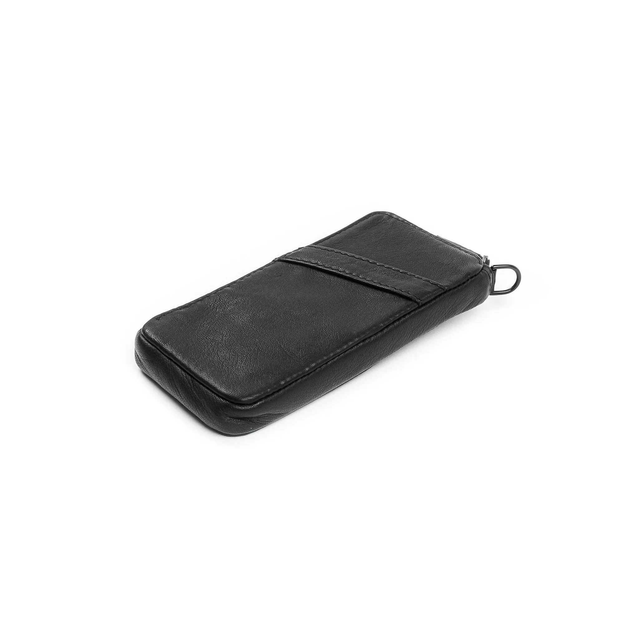 Static Black Leather Phone Case and Wallet