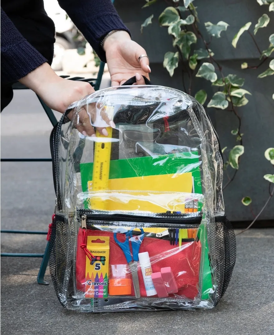 The Classic 17 in. Clear Backpack