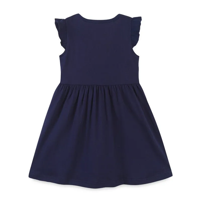 Toddler Girl's Animal Print Sleeveless Dress