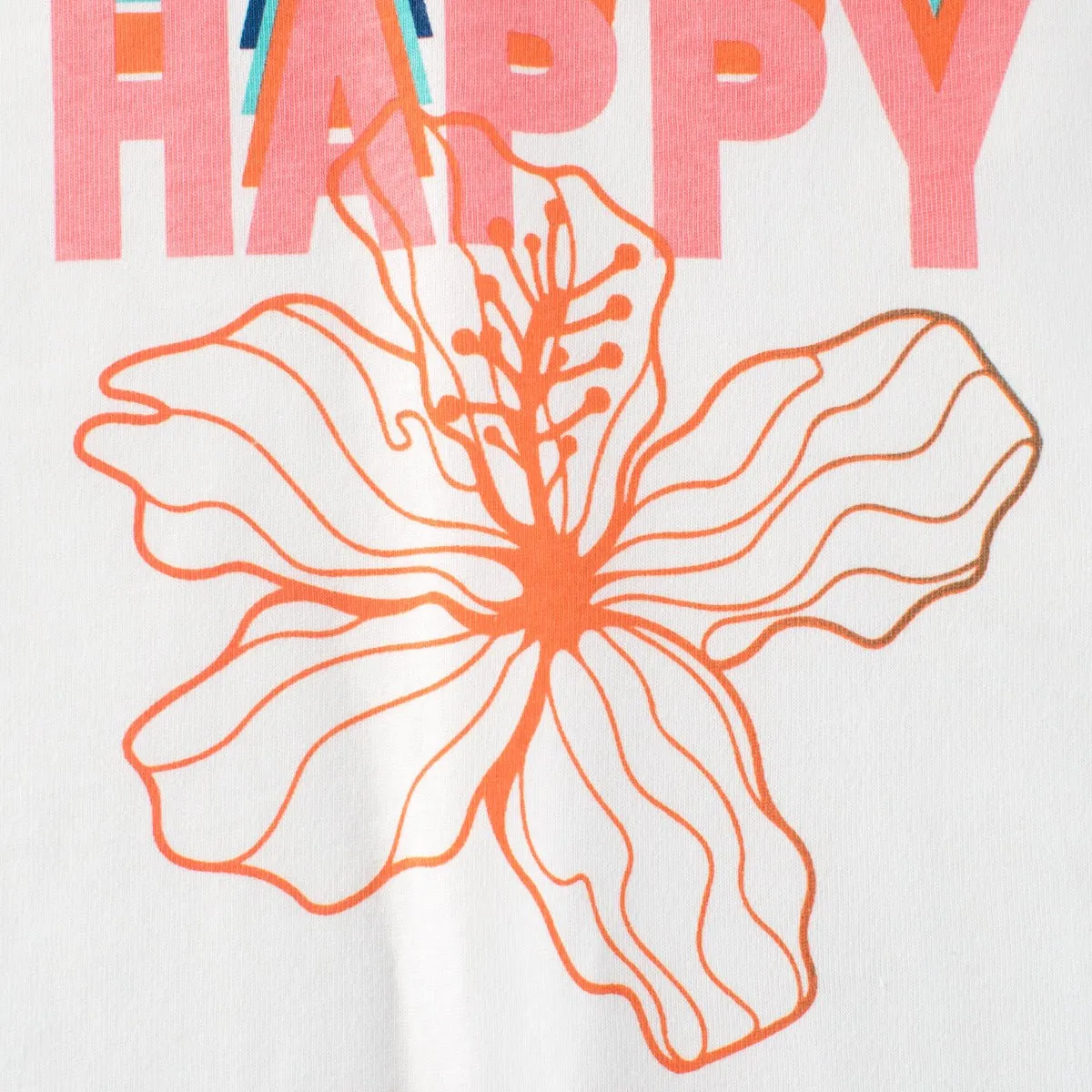Toddler/Kid Girl Happy Hibiscus Flower Long Sleeve Shirt