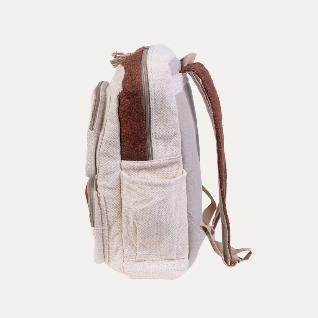 Traveller Hemp Backpack - Brown