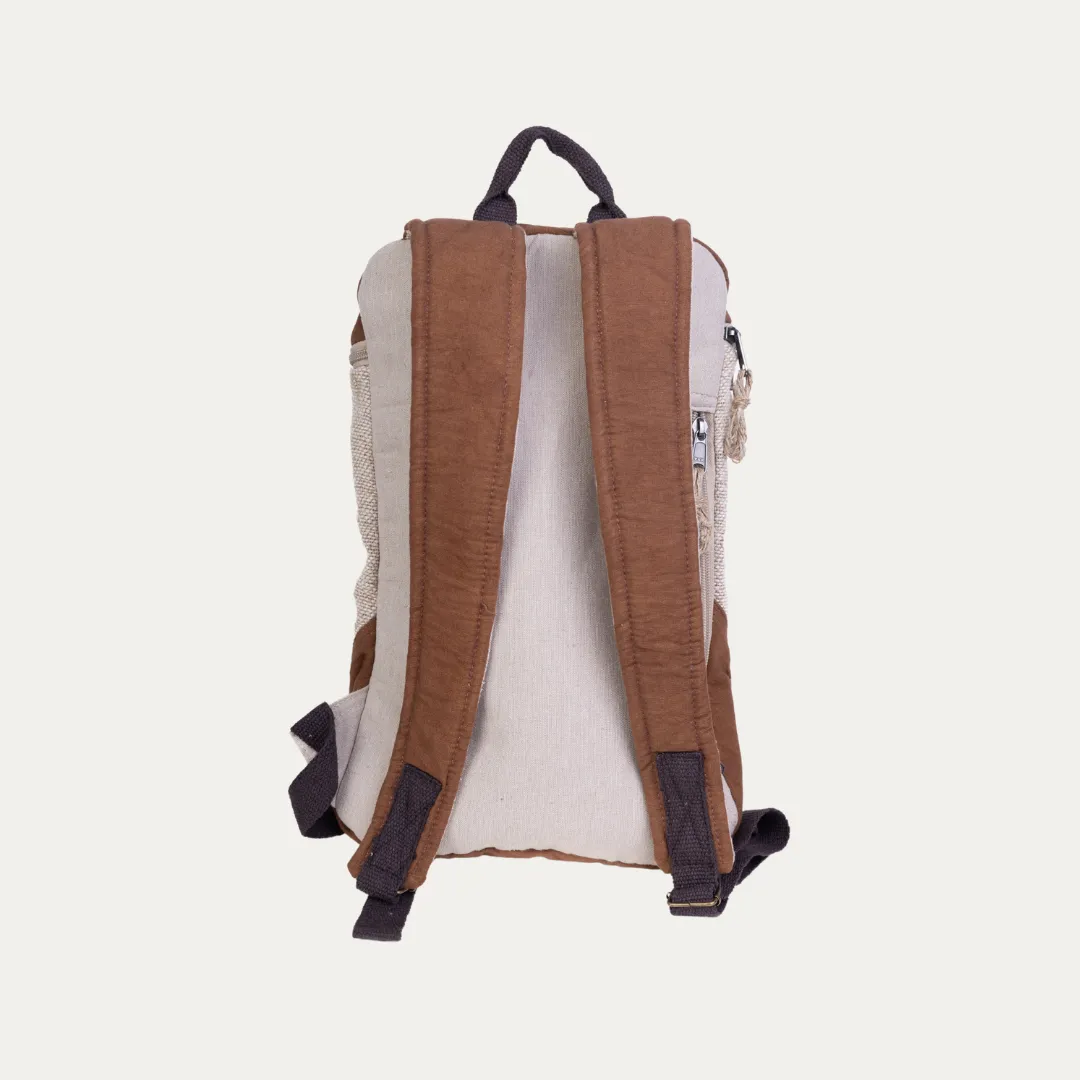 Traveller Hemp Backpack - Brown