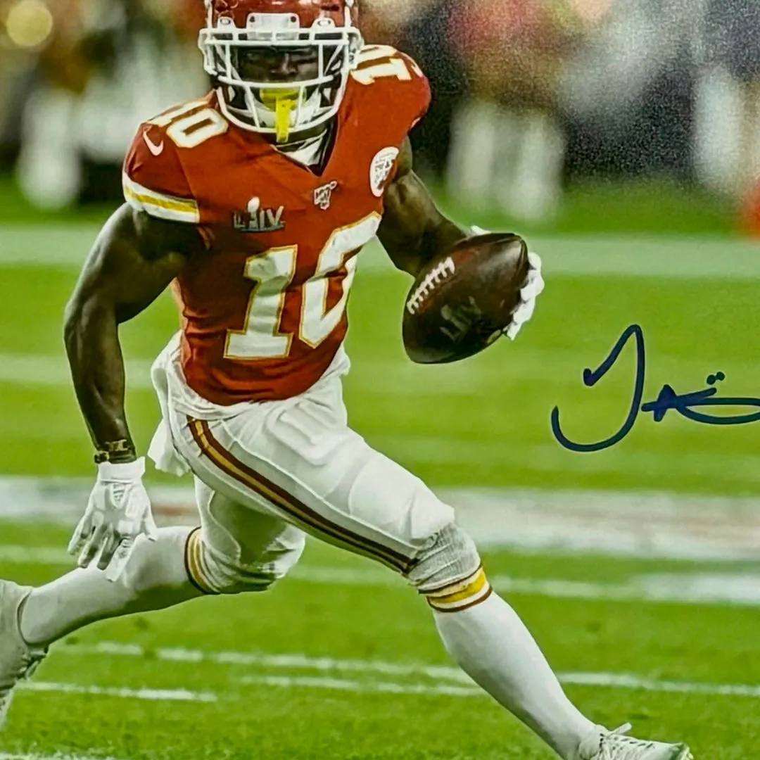 Tyreek Hill Signed Kansas City Chiefs Framed 11x14 Photo