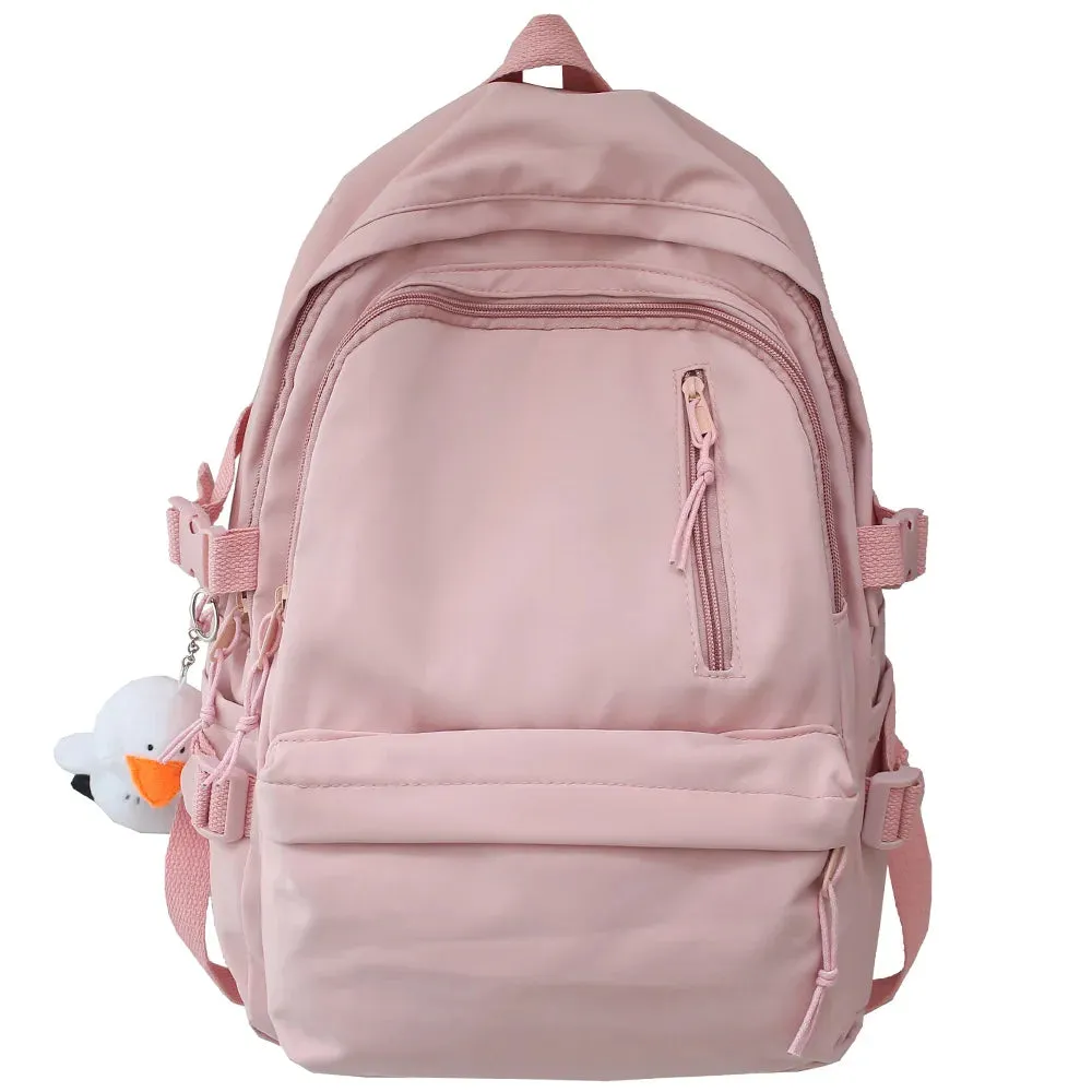 UAKISS  -  Cool Lady Travel Women Kawaii Backpack Fashion Girl Waterproof College Student Bag Teenager Book Bag Female Laptop Cute Backpack