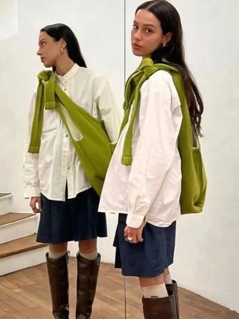 UAKISS  -  French Niche Design Campus Diagonal Women's Crossbody Bag 2024 New Stylish Large Capacity Single-shoulder Bag