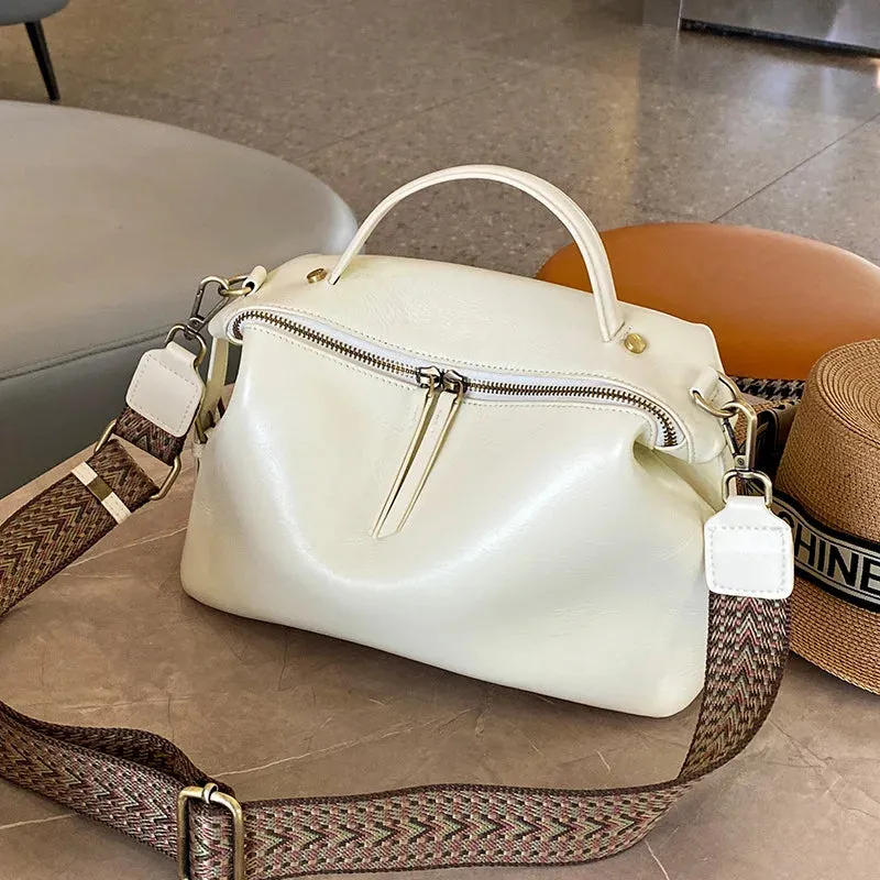 UAKISS  -  luxury handbags female crossbody bags Vintage Genuine leather women shoulder bag Large capacity soft leather cowhide fashion bag