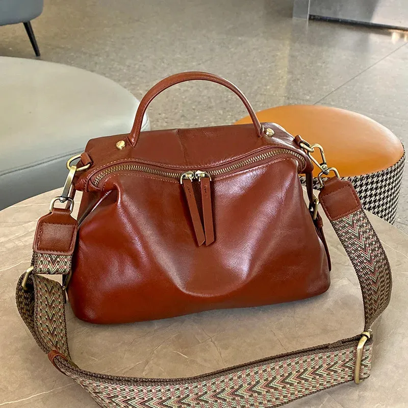 UAKISS  -  luxury handbags female crossbody bags Vintage Genuine leather women shoulder bag Large capacity soft leather cowhide fashion bag