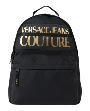 Versace Jeans Metallic Logo Backpack