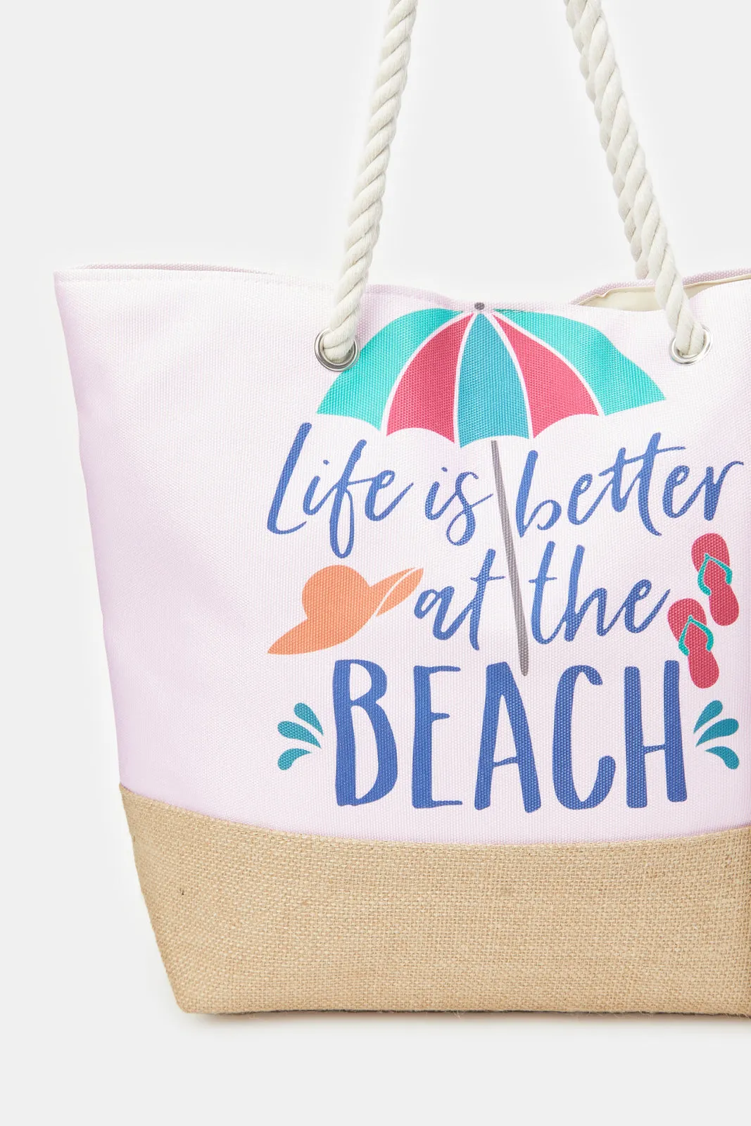 Women Pink Beach Bag
