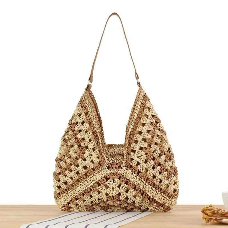 Women Straw Vintage Summer Beach Bag