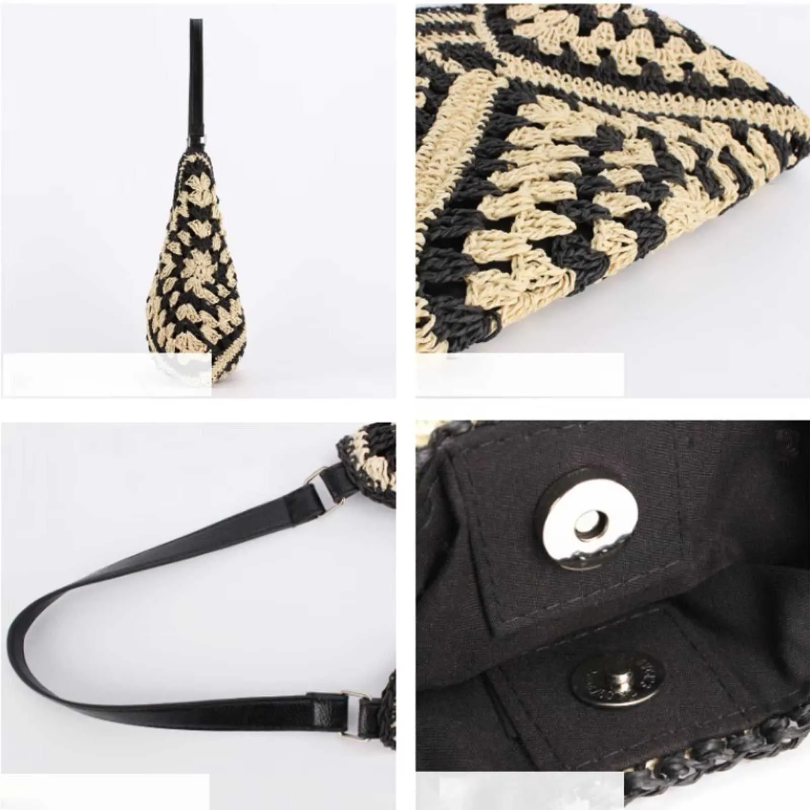 Women Straw Vintage Summer Beach Bag