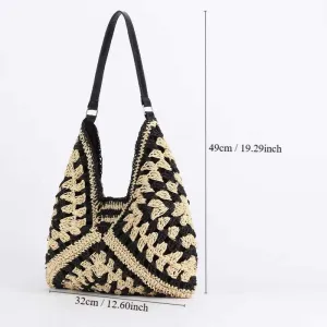 Women Straw Vintage Summer Beach Bag
