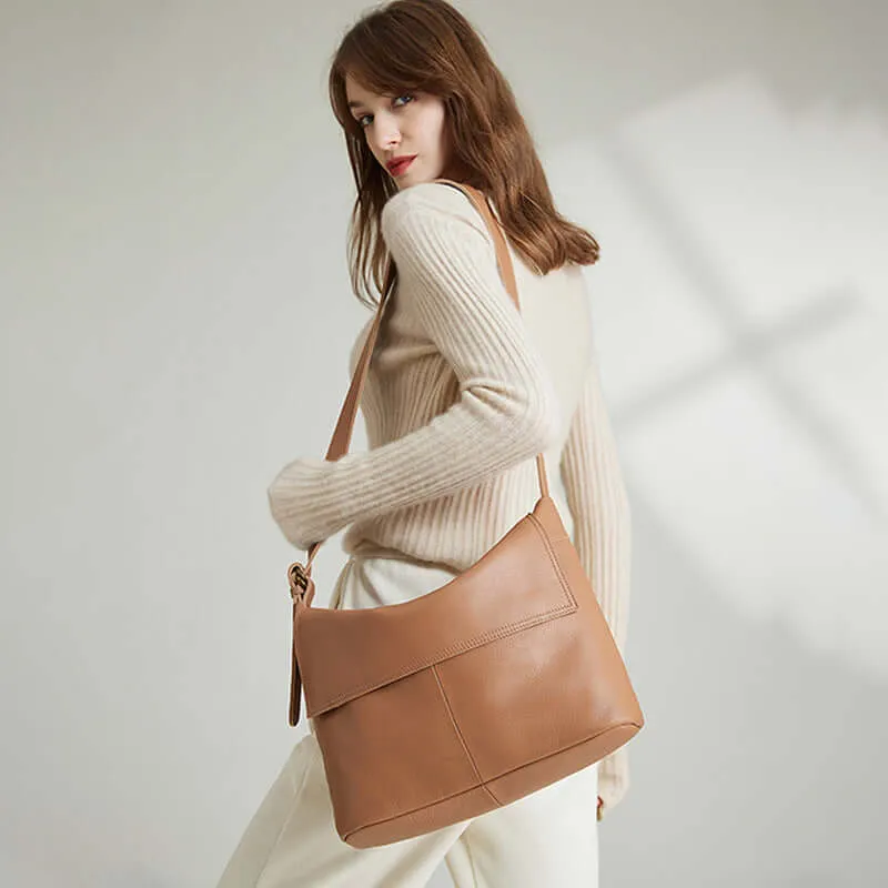 Women's Leather Shoulder Crossbody Bag - Stylish & Functional