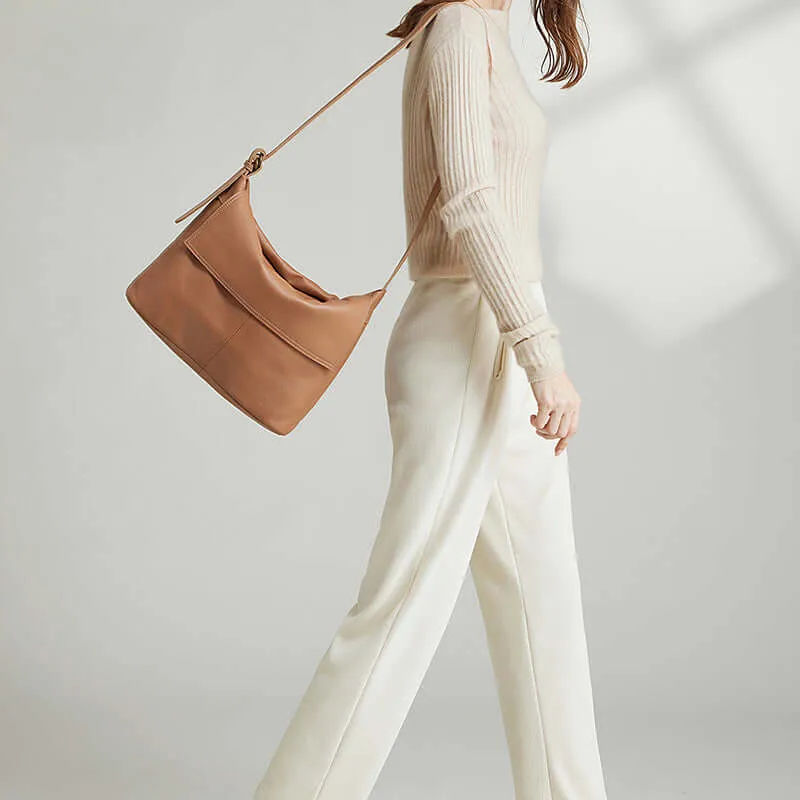 Women's Leather Shoulder Crossbody Bag - Stylish & Functional
