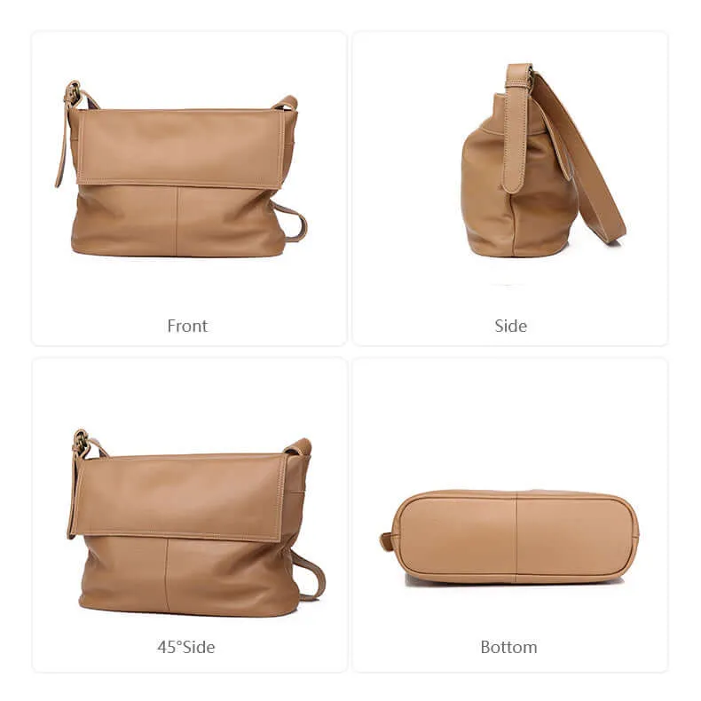 Women's Leather Shoulder Crossbody Bag - Stylish & Functional