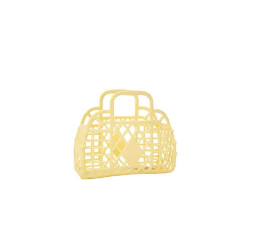 Yellow Mini Retro Basket